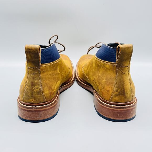 Cole Haan Boots Mens 9 Brown Leather Colton Chukka Ankle Lace Up Winter Shoes - Picture 7 of 12